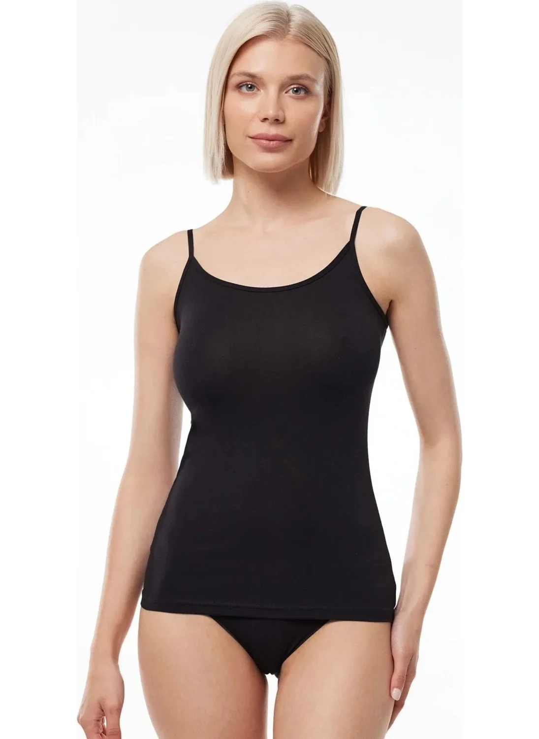 Tutku Ribana Women's Rope Strap Undershirt 6 Pack