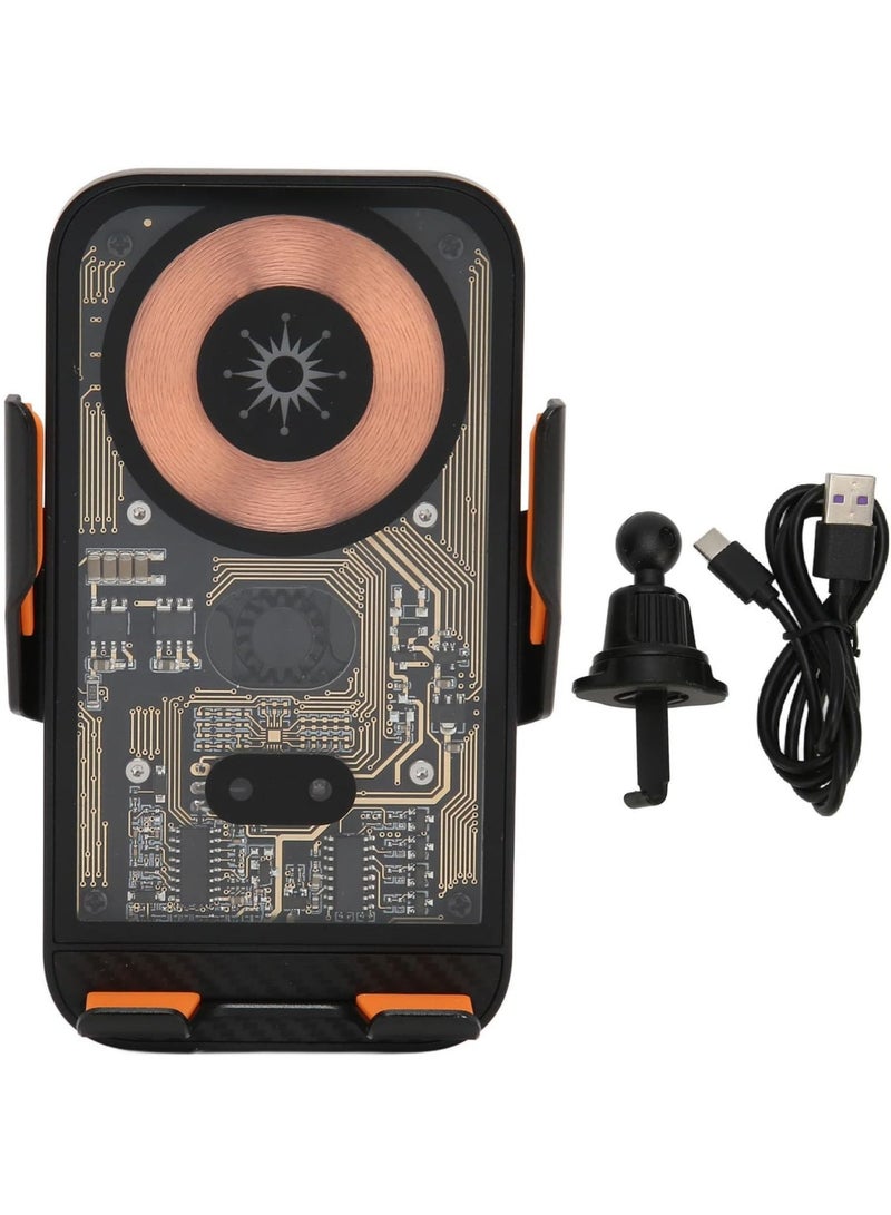 ELTRAZONE Wireless Car Charger Mount, 15W Fast Charging Auto Clamping Car Charger Phone Mount Phone Holder fit for iPhone 14 13 12 11 Pro Max Xs, Galaxy S23 Ultra S22 S21 S20 etc (C10) - Image 2