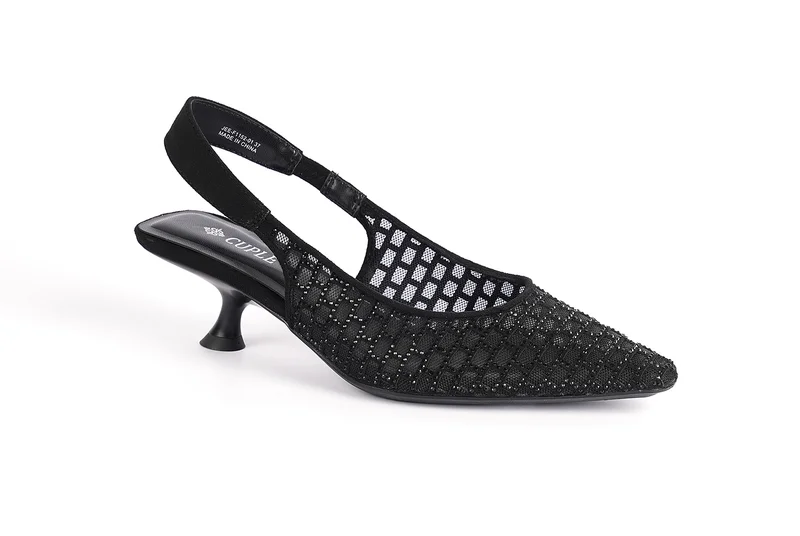 Ladies  Slip-On slingback Mules embellished