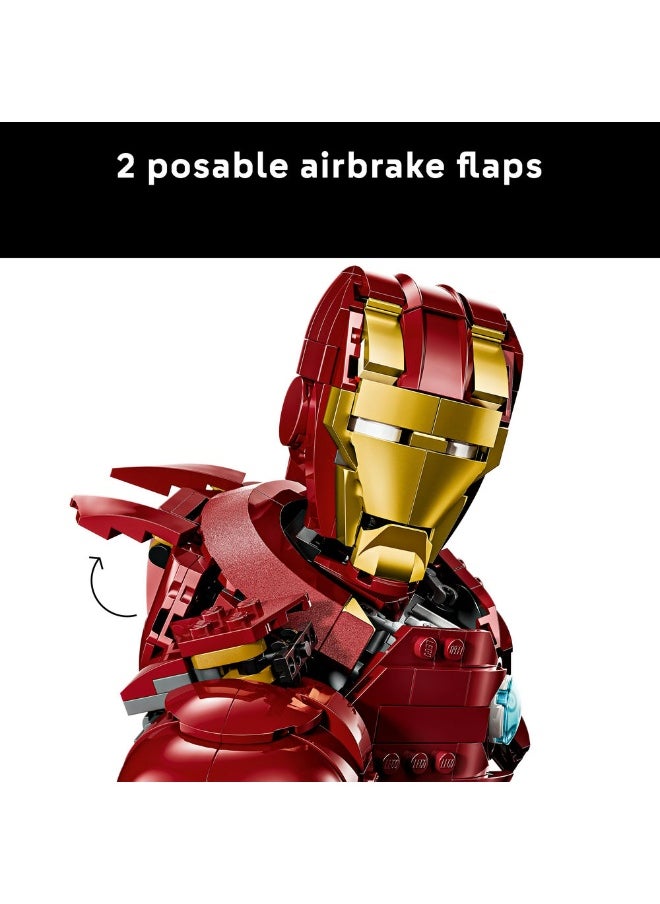 Super Heroes Iron Man Mk4 Bust 76327 (436) Pieces