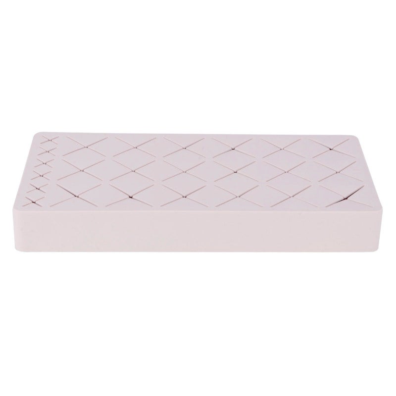 24 Slots Silicone Lipstick Organizer Makeup Cosmetics Holder Storage Box Display StandPink - Image 1