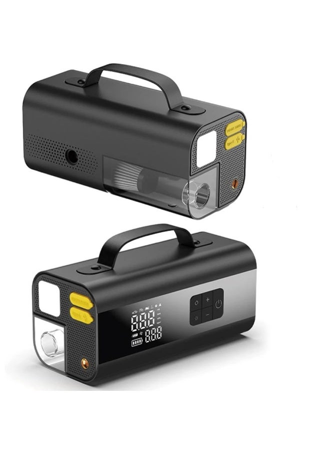 Denx Portable 10-in-1 Inflatable Emergency Machine 150 PSI Air Compressor | 8000mAh Power Bank | LED Flashlight | Type-C Fast Charging | 1 Year Warranty - Image 1