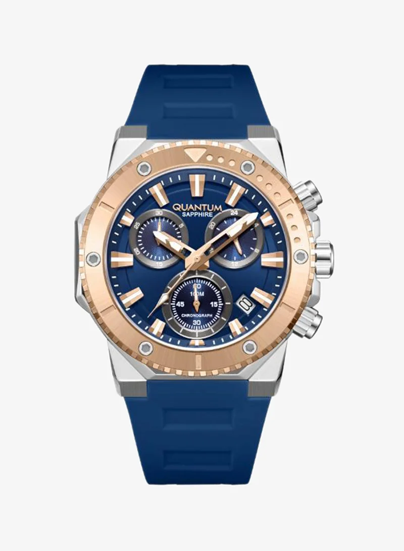 Quantum Men's Silicone Analog Watch HNG1232.599 - 44 mm
