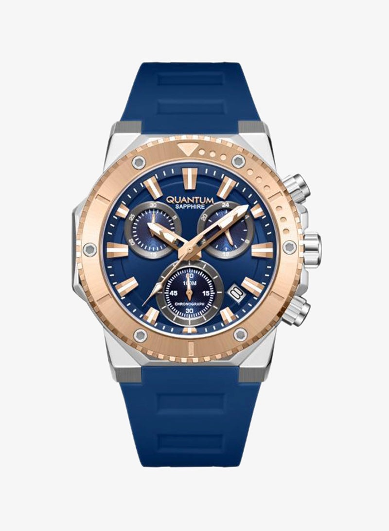 Quantum Men's Silicone Analog Watch HNG1232.599 - 44 mm - Image 1
