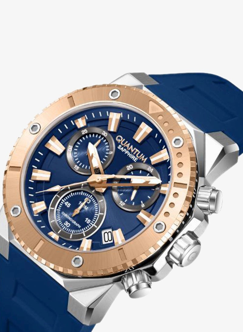Quantum Men's Silicone Analog Watch HNG1232.599 - 44 mm - Image 2