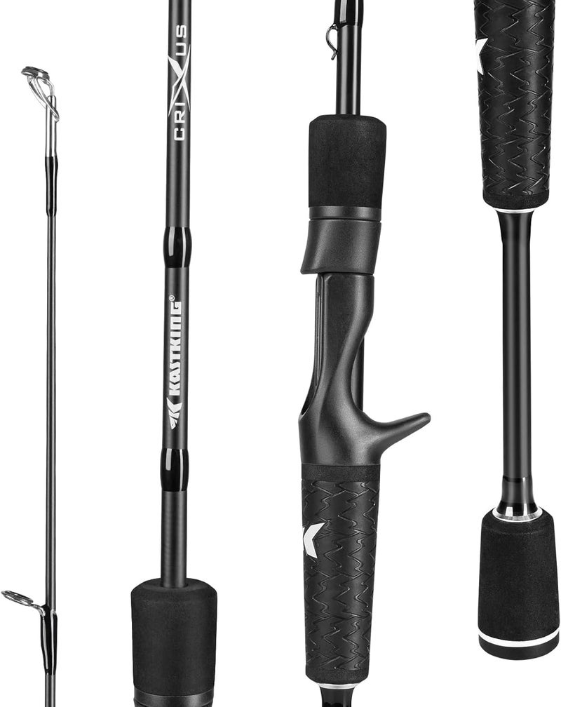 Kastking Crixus Fishing Rods,IM6 Graphite Spinning Rod & Casting Rod W/Zirconium Oxide Ring Stainless Steel Guides, SuperPolymer Handle - Image 1