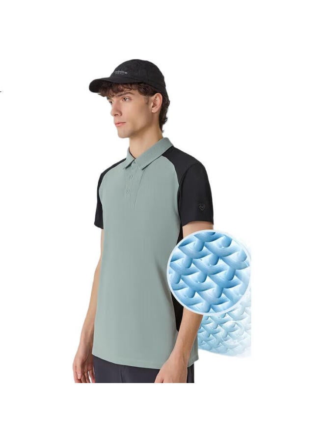 Northland Spring/Summer New Coolmax Quick-Drying Sun Protection Polo Shirt Outdoor Breathable Antibacterial Elastic Turn-Down Collar Short Sleeve T-Shirt For Men - Image 3
