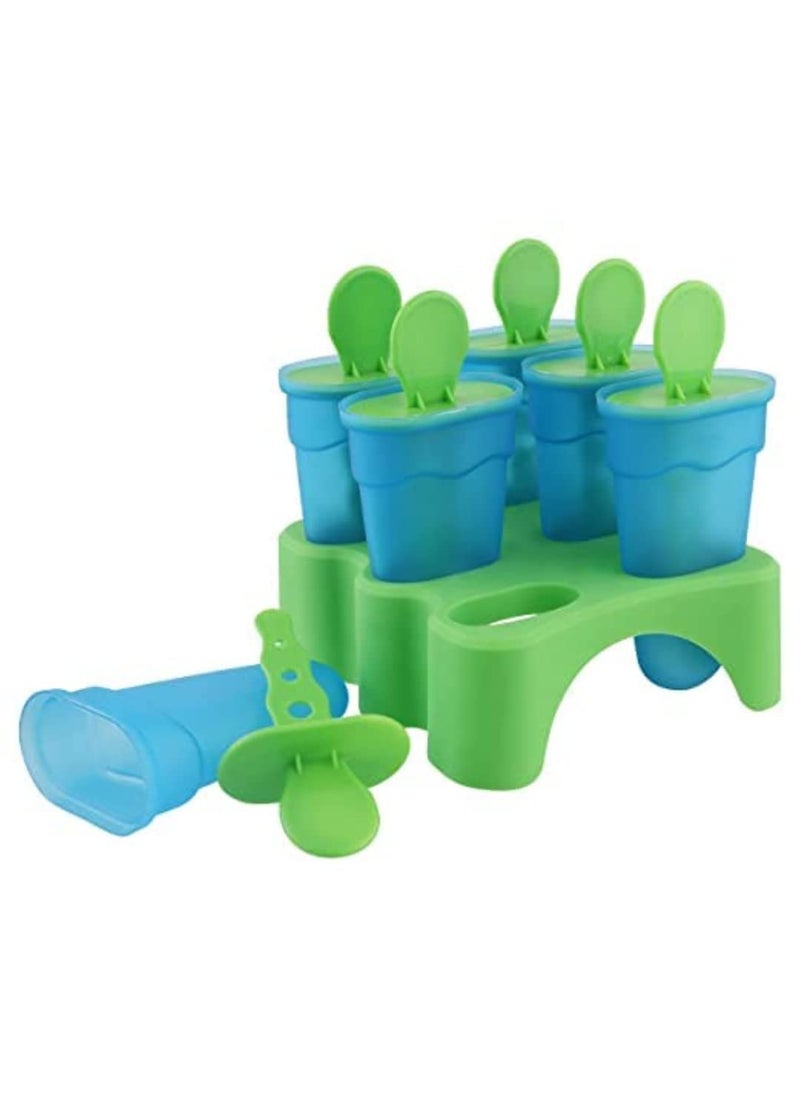 Kesariya Enterprise Kesariya Enterprise 6 Pcs Dango Mould 100 Food Grade Homemade Reusable Ice Pop Makers Pepsi Maker for Kulfi Candy Ice Lolly Mold for Children kulti ice Cream Summer kon Dessert  - Image 1