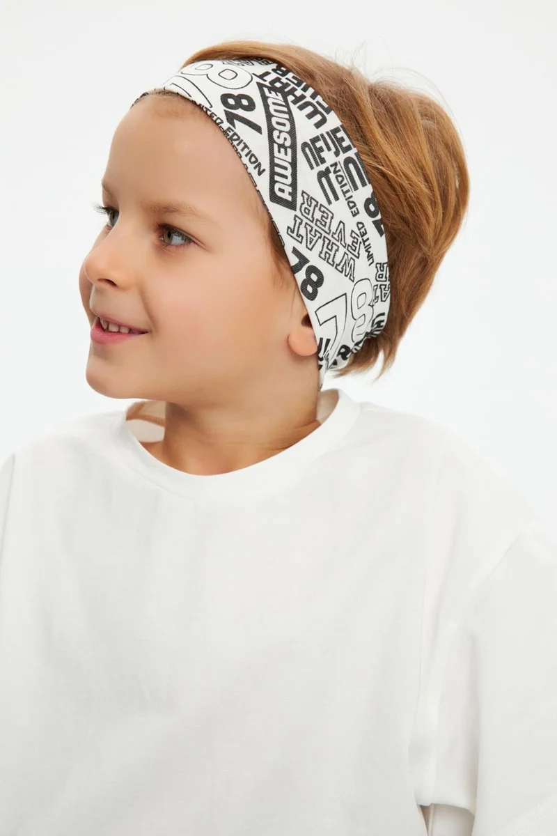 بيبيجيز White Men's Cotton Combed Non-Slip Anti-Sweat Flexible Hair Band
