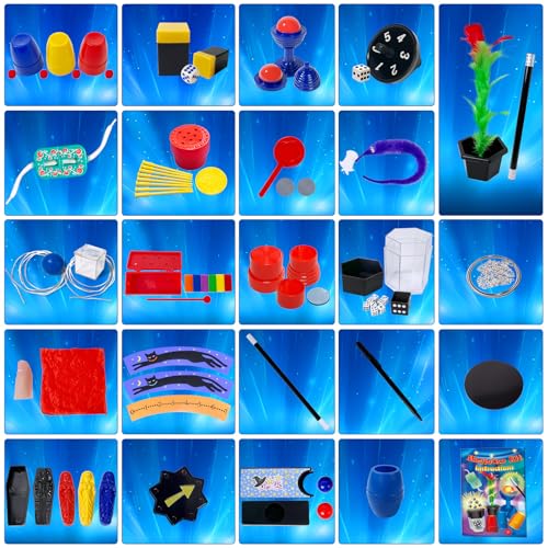 PATIFEED Magic Kit 60 Magic Tricks for Kids Age 68 Magic Set with Instructions Gift Toys for Kids Ages 6 7 8 9 10 11 12 Year Old - Image 5
