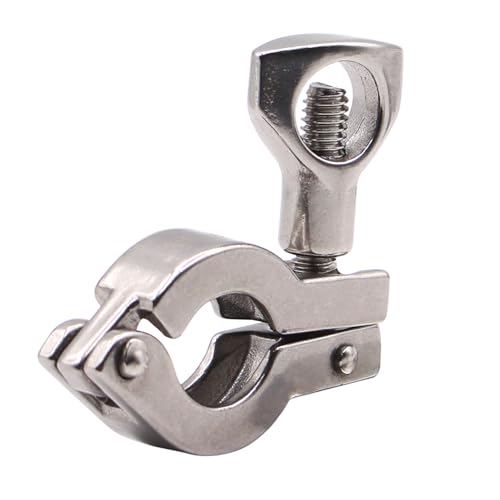 DERNORD Stainless Steel Sanitary Clamp Single Pin Tri Clamps Clover (Tube OD 1/2" to 3/4") - Image 1