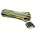 Seamaka 25ft 4 Wire 4Flat Trailer Light Wiring Harness Extension Kit Trailer Wiring Harness with 18 Gauge White Ground Wire for Trailers O016 - Image 2