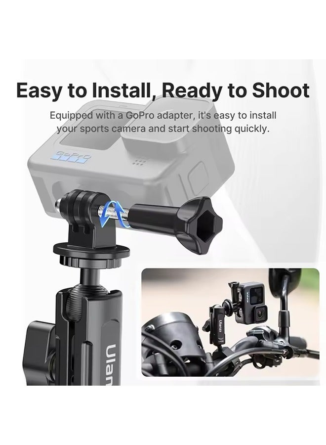 يولانزي حامل Ulanzi CM025 لمقود الدراجة/الدراجة النارية، محول كاميرا الحركة دوار بزاوية 360 درجة لكاميرا GoPro Hero 13 و12 و11 وInsta360 - Image 4