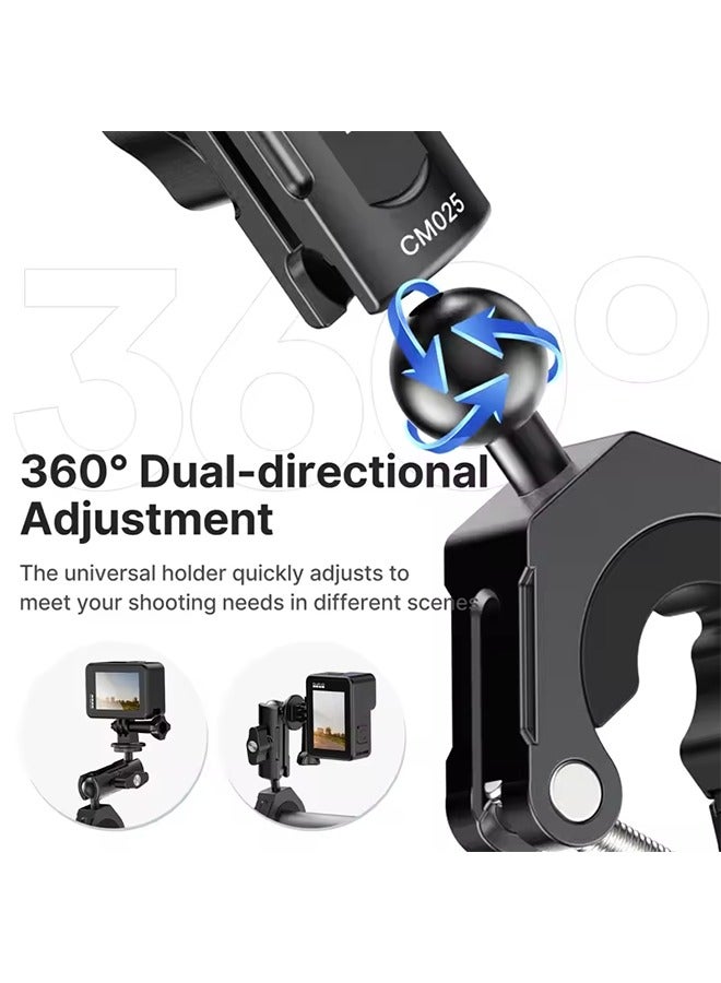 يولانزي حامل Ulanzi CM025 لمقود الدراجة/الدراجة النارية، محول كاميرا الحركة دوار بزاوية 360 درجة لكاميرا GoPro Hero 13 و12 و11 وInsta360 - Image 5