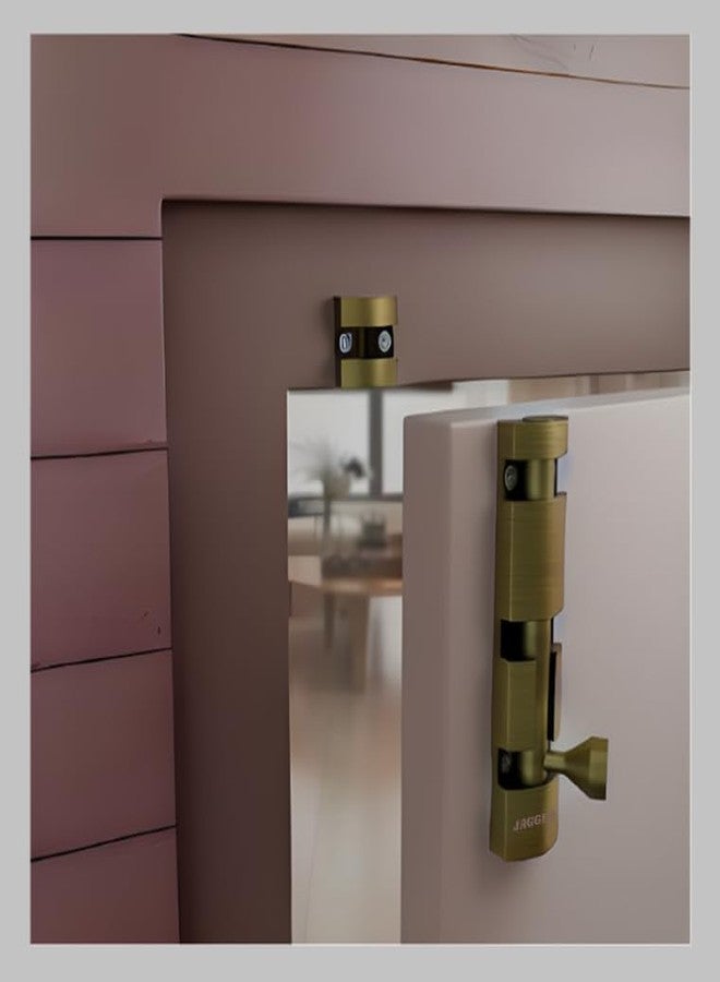 JAGGER JAG2703 Zylo Aluminium Tower Bolt/Latch For Main Door, Bathroom, Bedroom, Living Room, Tower Bolt for Home, Offices, Doors, Windows, Easy to Fit, Antique Finish (6" INCH, COMBO PACK OF 2) - Image 3