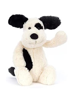 Jellycat Cuddly Bashful Puppy, Black/Cream, Medium, Bas3Bcp  - Image 2