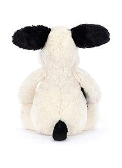 Jellycat Cuddly Bashful Puppy, Black/Cream, Medium, Bas3Bcp  - Image 4