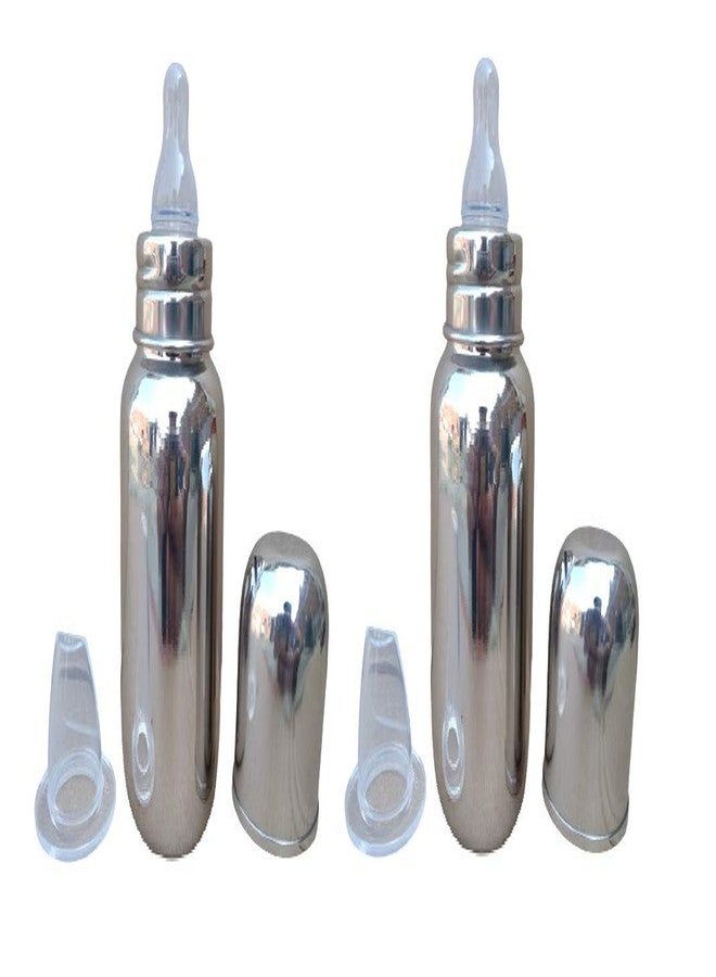 Lappu Double Kids Stainless Steel/Steel Feeder, Anti Colic 2 in 1 Feeding Bottle/Spout Sipper (290ml- Pack of 2) - Image 1