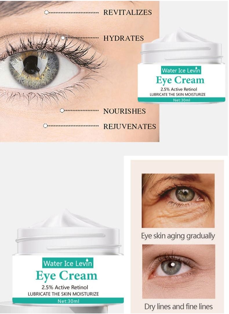 Water Ice Levin - Retinol Cream Anti Aging Moisturizer Face Cream 2.5% Active Retinol Hyaluronic Acid Collagen Anti Wrinkle Facial Cream - Image 1