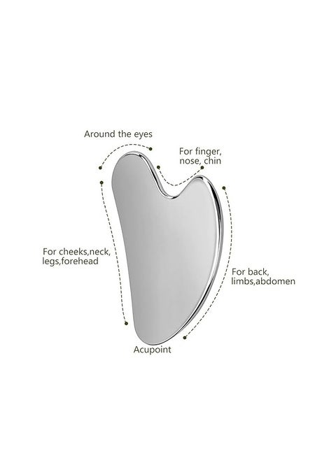 Pure stainless steel gua sha stone