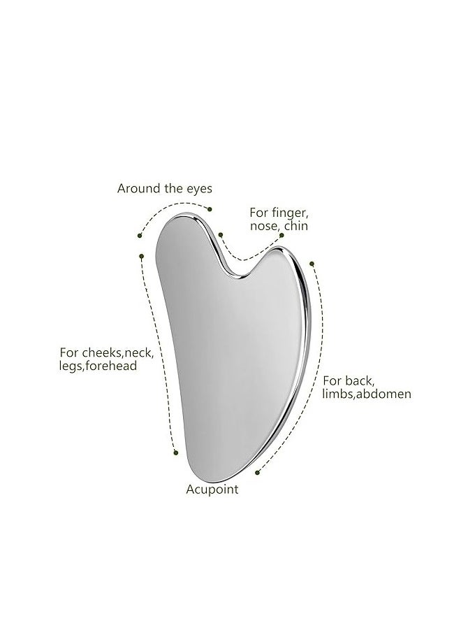 Generic Pure stainless steel gua sha stone  - Image 1