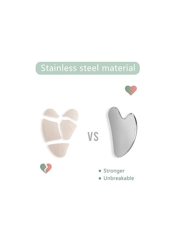 Generic Pure stainless steel gua sha stone  - Image 3