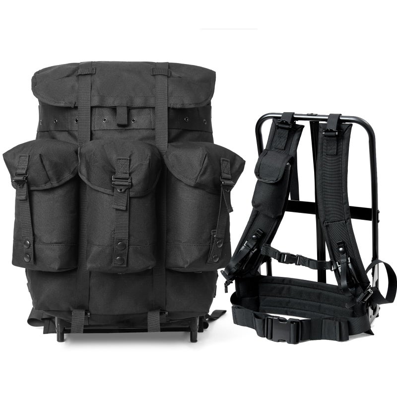 MT Military ALICE Medium Rucksack â€“ 900D ALICE Pack with External Frame, Army Pack with 3 Front Pockets 50L - Image 1