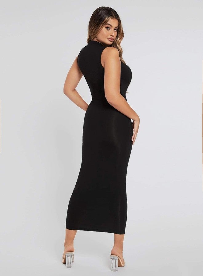 KOTTY Women's Bodycon Solid Dress(Black,M) - Image 3