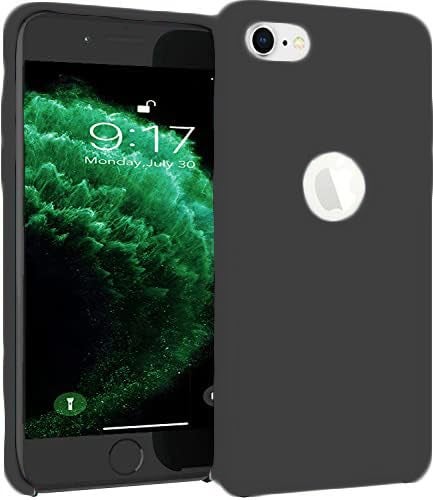 VONZEE Liquid Silicone Soft Back Cover for iPhone 6 Plus & 6s Plus Case, Shockproof Slim Camera & Full Body Protection Non Yellowing Cover with Microfiber Lining & Logo Cut (5.5 Inch) -Black - Image 1