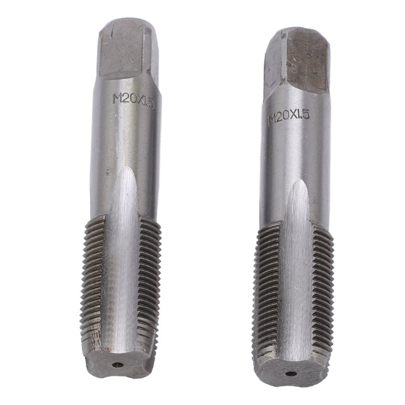 Straight Flute Hand Tap Set: M20x1.5 High Speed Steel Tap - Rapid Chip Removal Precise Threading Tool for General Purpose Metalworking & Blind Hole Tapping - Image 4