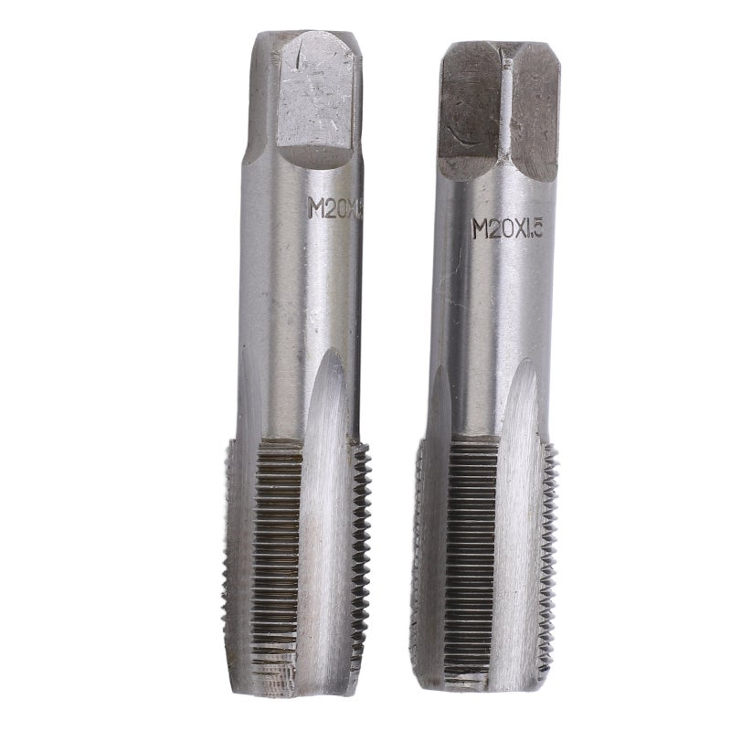 Straight Flute Hand Tap Set: M20x1.5 High Speed Steel Tap - Rapid Chip Removal Precise Threading Tool for General Purpose Metalworking & Blind Hole Tapping - Image 1