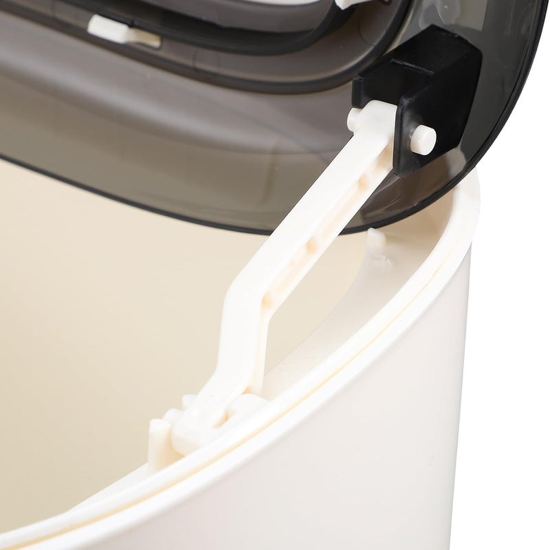 Healeved Small Hanging Kitchen Compost Bin with Lid, Plastic Wall-Mounted Waste Bucket, Cabinet Door Trash Can for Home and Office Organization - Image 5