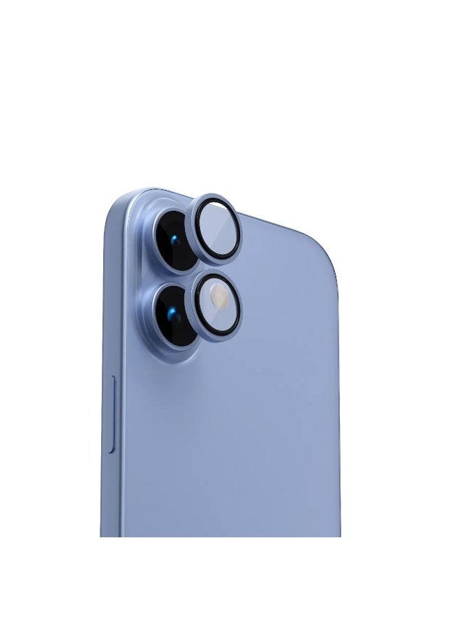 ليفيلو واقي عدسة iPhone 17 / واقي عدسة Lucent Duo مع نفاذية 99% / مقاوم للخدش / واقي عدسة مع 2x سبائك التيتانيوم - أزرق فاتح - Image 1