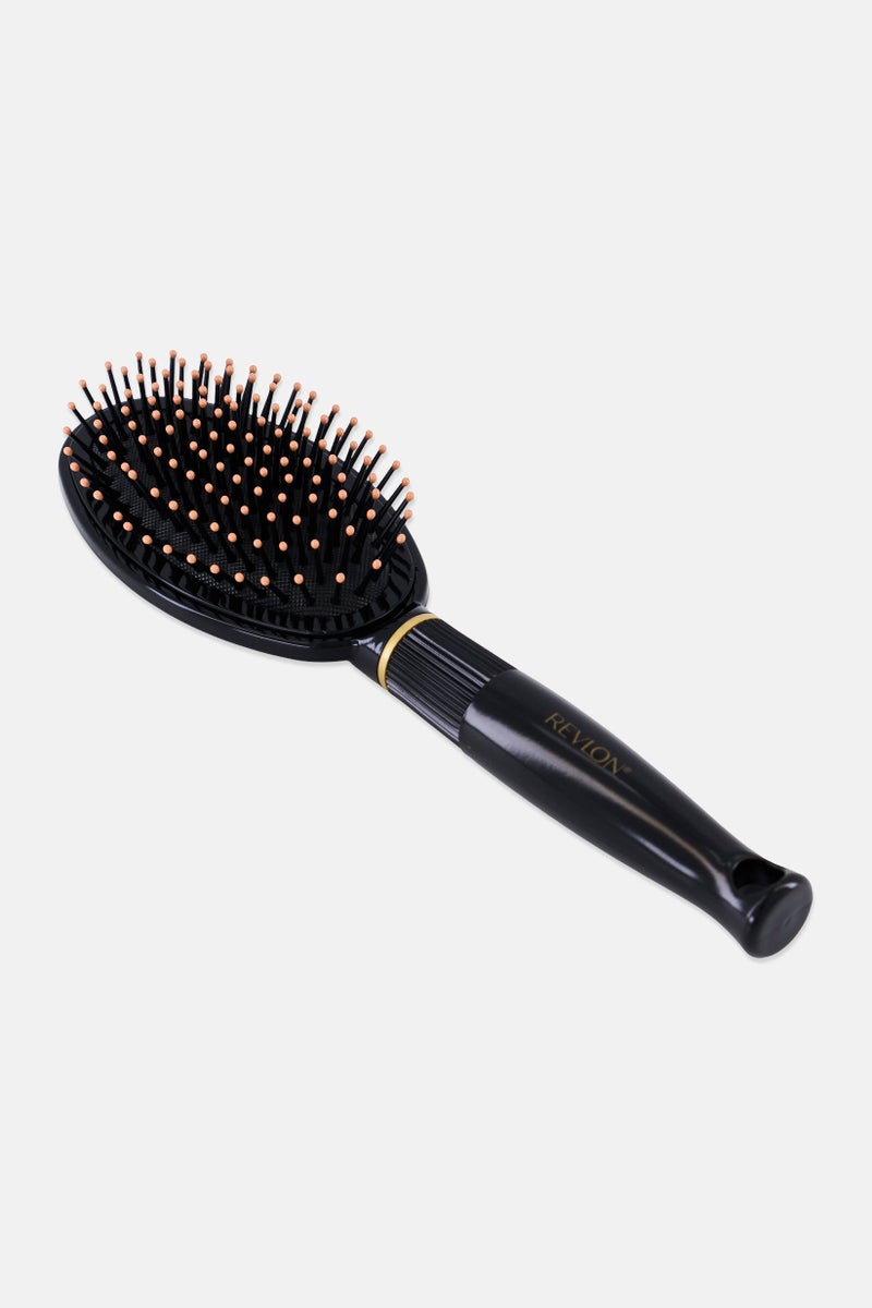 Revlon فرشاة شعر بيضاوية ناعمة لفك التشابك، سوداء - Image 2