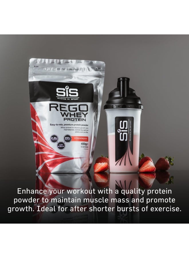 SIS Rego Whey Protein Powder | 22g Protein | 2.8g Leucine | Low Sugar & Calorie | Protein Shake | Maintain Muscle | Post Workout Recovery Drink | Strawberry Flavour | 15 Servings | 450g - Image 3