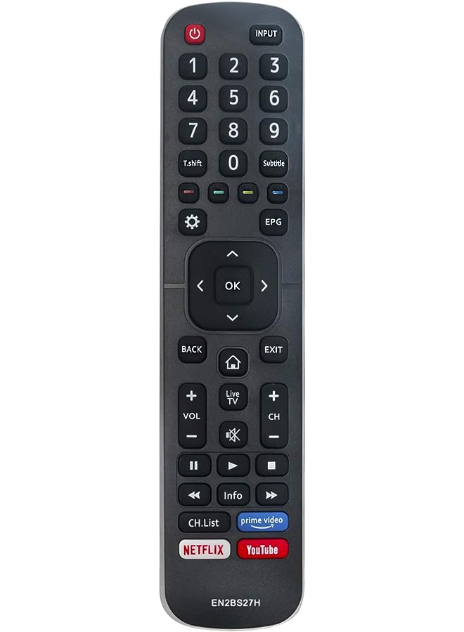 TIGER EN2BS27H Replacement Remote fit for Hisense LED TV B8000 65B8000UW 65B7100 65Q8600 LEDN70B7100UW LEDN55B8000UW 55B8000 50B7100 65U7WF H43A6140 H50A5900 H50A6100 H50A6140 H50AE6030 H55A6100 - Image 1