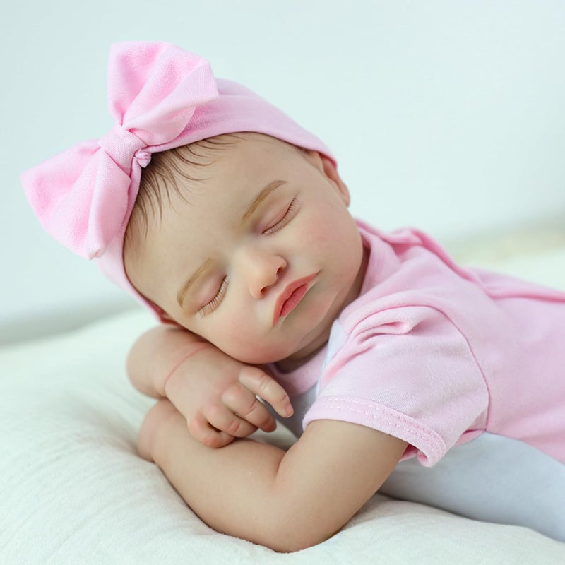 KSBD Realistic Reborn Baby Girl- 20 inch Full Vinyl Lifelike Newborn Baby Dolls, Realistic Real Life Baby Dolls Gift Set for Kids Age 3 + - Image 4