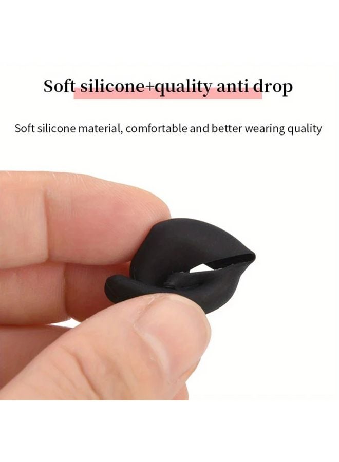 White 6Pcs Premium Ear Tips with Hooks for Samsung Galaxy Buds 3 Pro Soft Secure Fit Anti Slip Design - Image 5