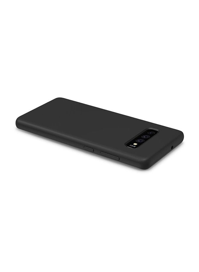 IAF Protective Silicone Back Cover For Samsung Galaxy S10 Plus Black - Image 2