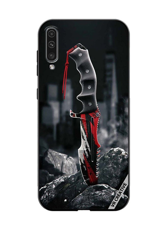 VR CREATIVE Protective Case Cover For Samsung Galaxy A70/A70s Huntsman Knife Design Multicolour - Image 1