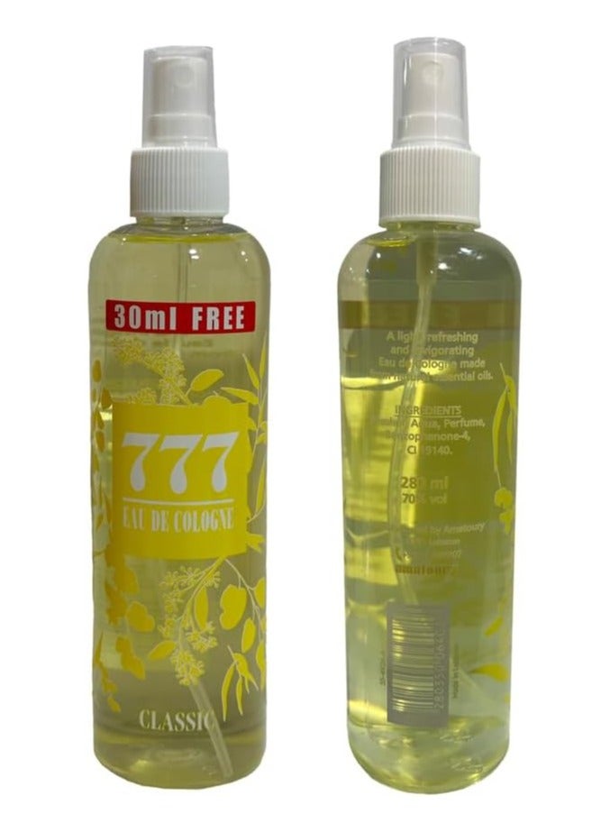 114 Amatoury 114 Amatoury Classic 777 Eau De Cologne – 280ML, Refreshing and Timeless Fragrance 