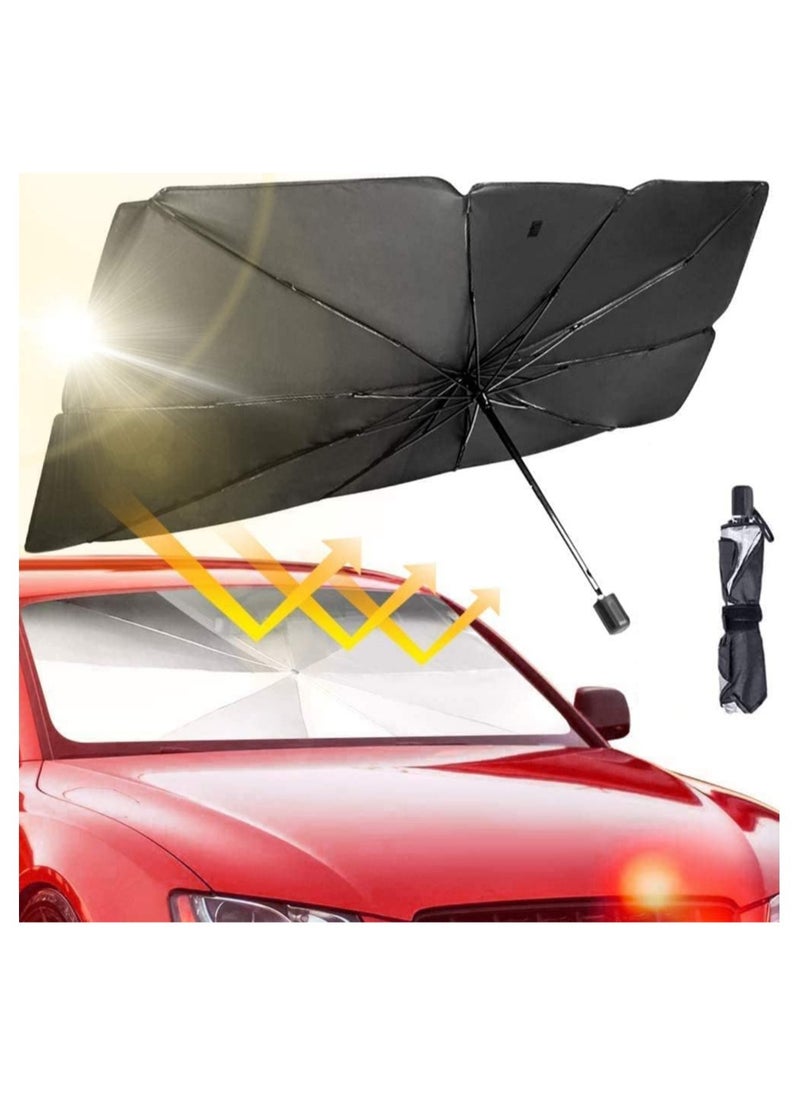 Generic - Car Windshield Sunshade for Protection from Sun Rays and Heat - Foldable and Easy to Use and Store - Image 1