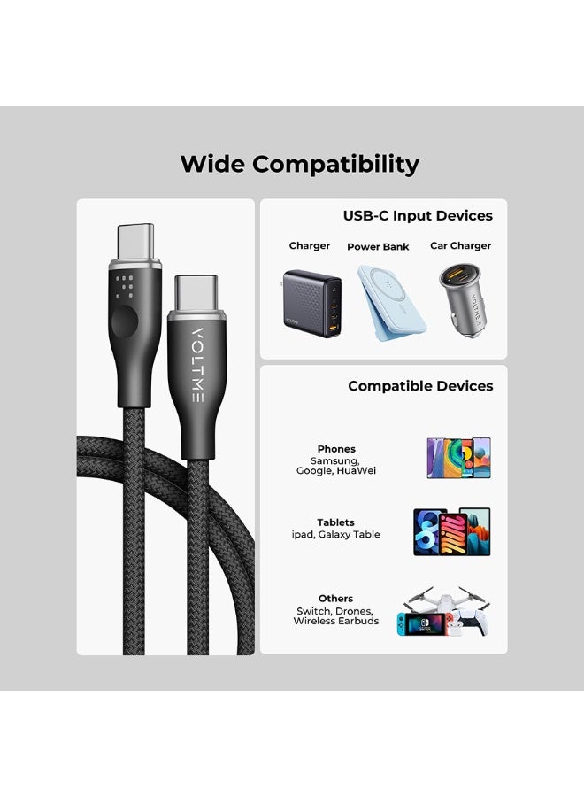 فولتمي سلك شاحن فولتمي سلسلة روج مظفر من USB-C إلى آيفون بطول 1.2 م وبقوة 30 واط - أسود - Image 4