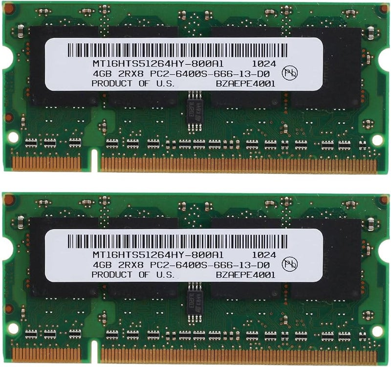 2 قطعة 4 جيجابايت DDR2 800 ميجاهرتز PC2 6400 SODIMM ذاكرة لاب توب RAM 2Rx8 200 دبوس - Image 1