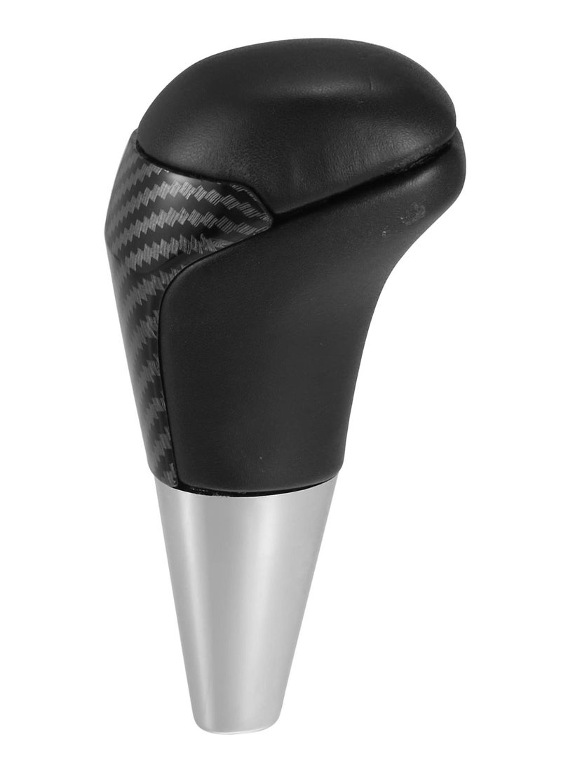 Automatic Gear Shift Knob for Toyota Land Cruiser 4Runner 2003-2021, Tundra Lexus LX Black Faux Leather Carbon Fiber Pattern