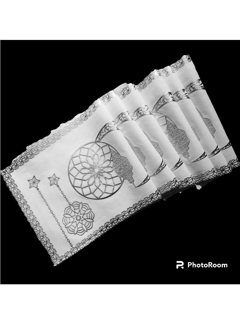 ماركة غير محددة 5 قطع من مفارش  PVC للسفره بنمط ورسومات رمضان لتزيين السفره وديكور المنزل  - Image 5