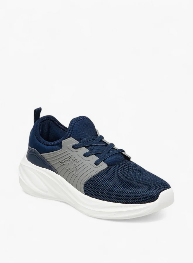 كابا Boys' Textured Lace-Up Sports Shoes with Pull Tabs