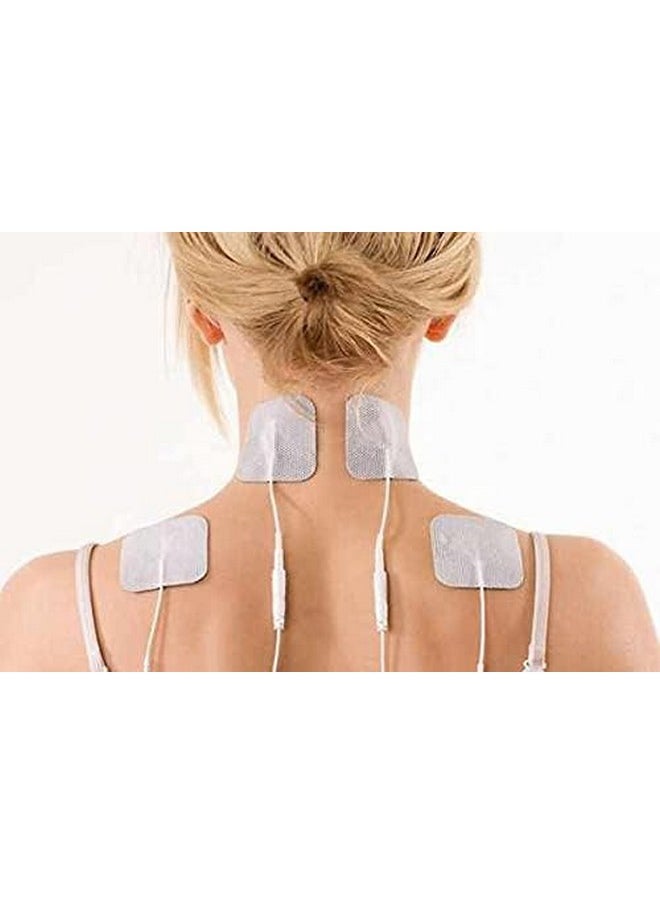 AGAM - Agam ens Square Electrode Pads For physiotherapy machine (Pack Of 4 | 2 * 2 IN) - Image 1