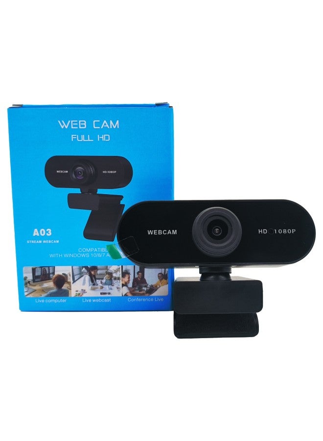 HD 1080P 4K Desktop Laptop Live Online Class Video Conference USB Camera Webcam-Color:A03-1080P (high With 30 Frames English Packaging)  - Image 1