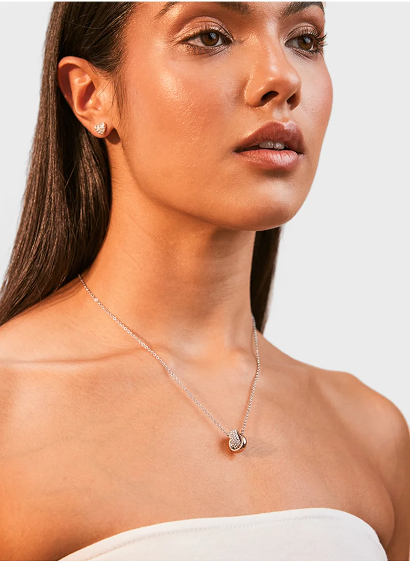 BUCKLEY LONDON Crystal And Polished Two Tone Pendant